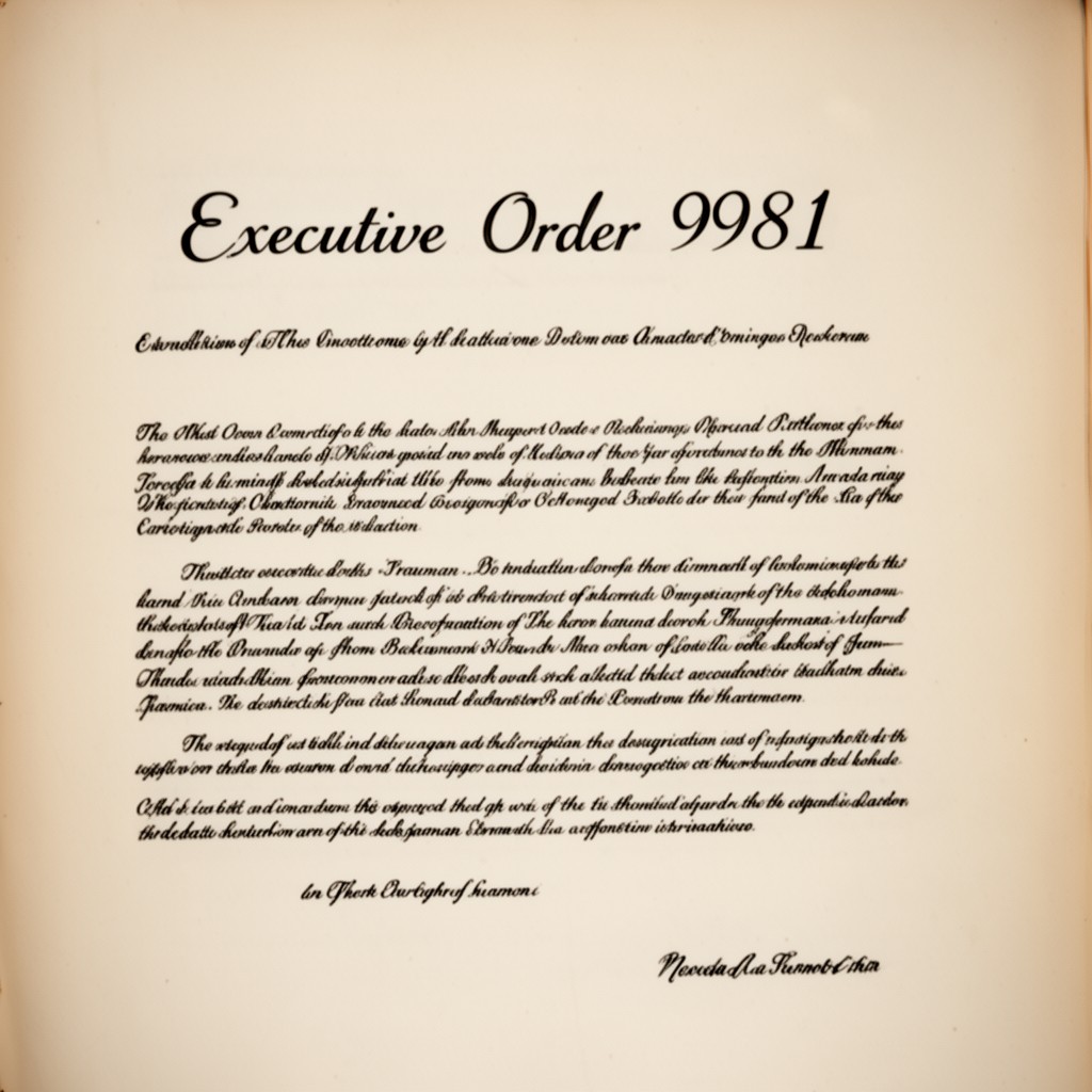 AI-generated illustration of Executive Order 9981