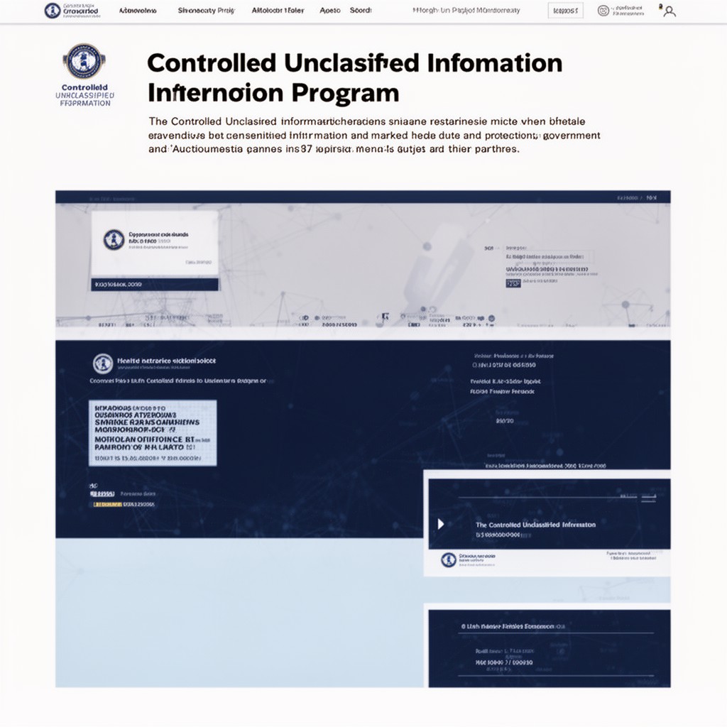 AI-generated illustration of Controlled Unclassified Information program