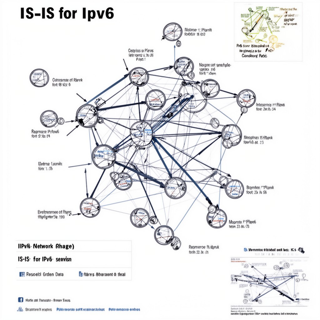AI-generated illustration of IS-IS for IPv6