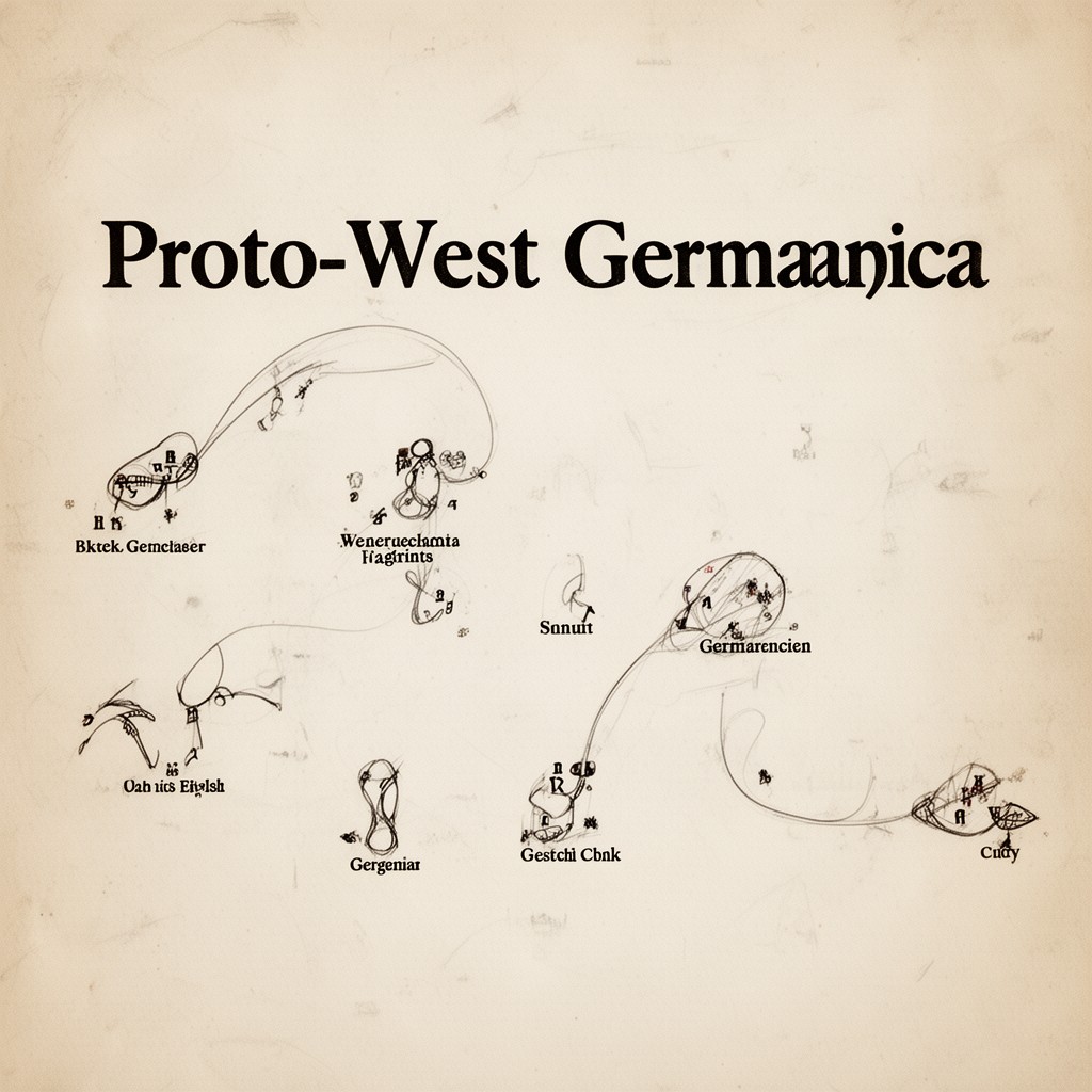 AI-generated illustration of Proto-West Germanic