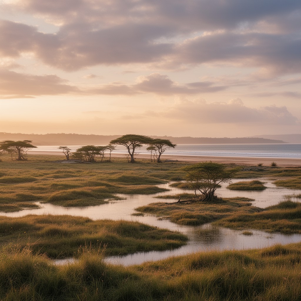 AI-generated illustration of iSimangaliso Wetland Park