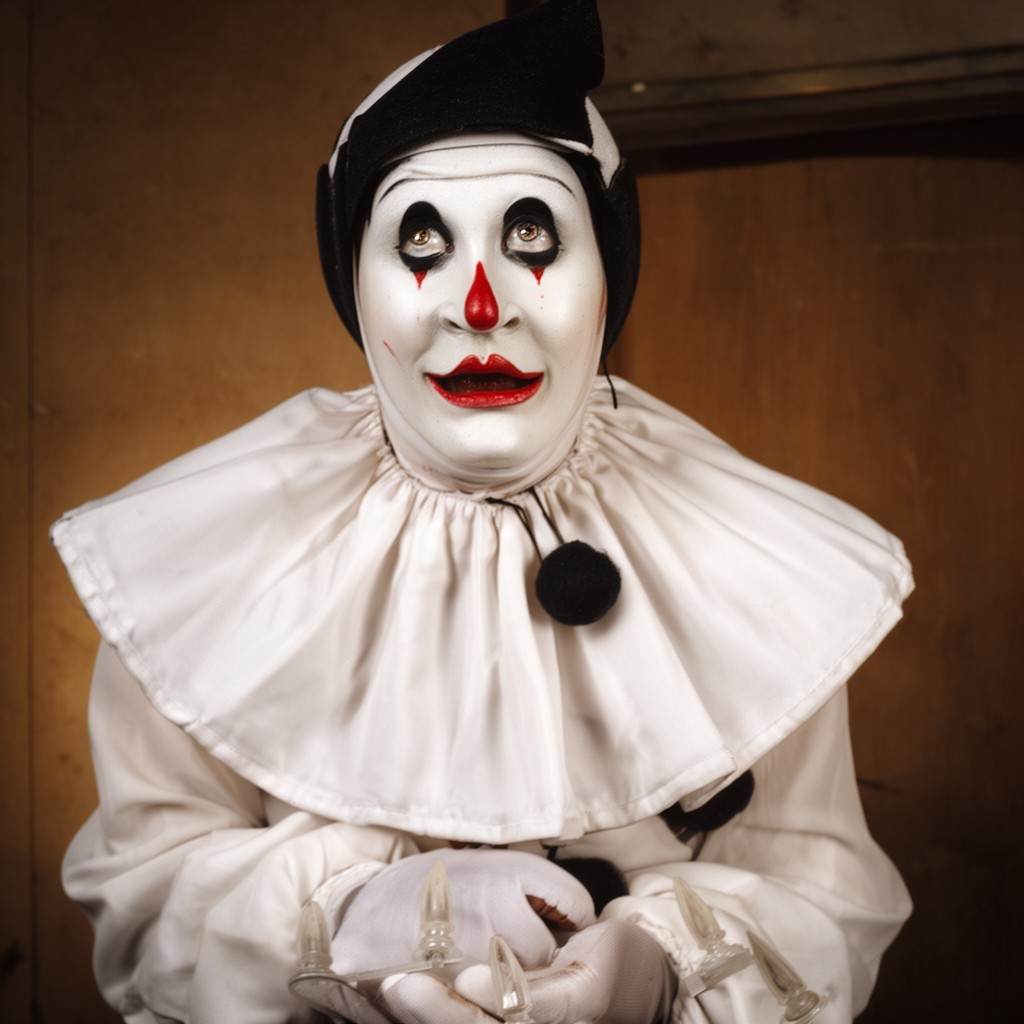 AI-generated illustration of Pierrot