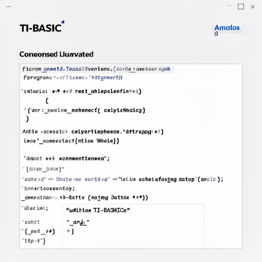 AI-generated illustration of TI-BASIC