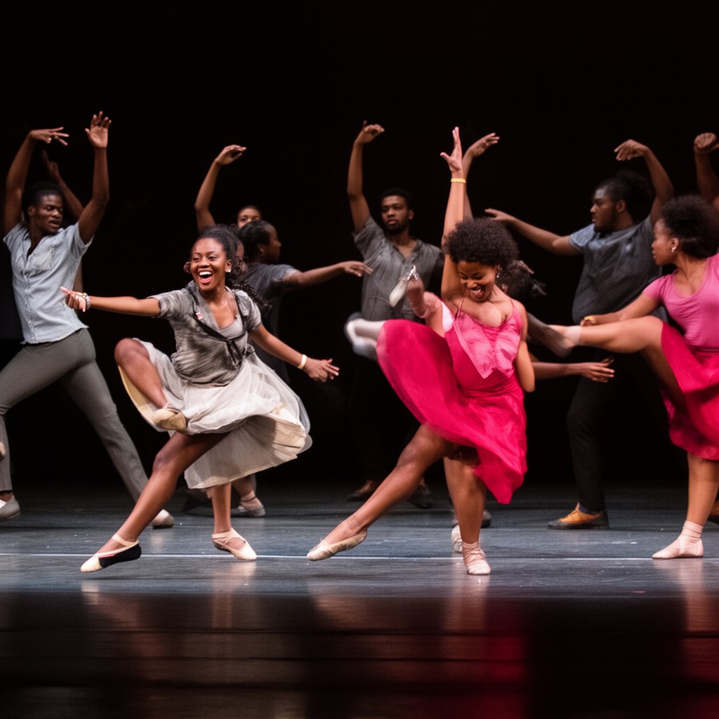 AI-generated illustration of Dallas Black Dance Theatre