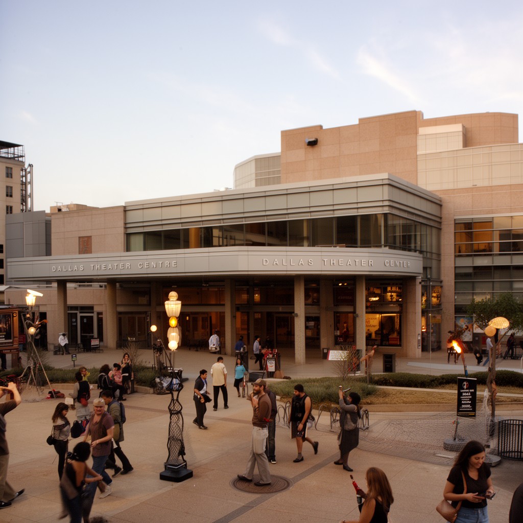 AI-generated illustration of Dallas Theater Center (primary venue)