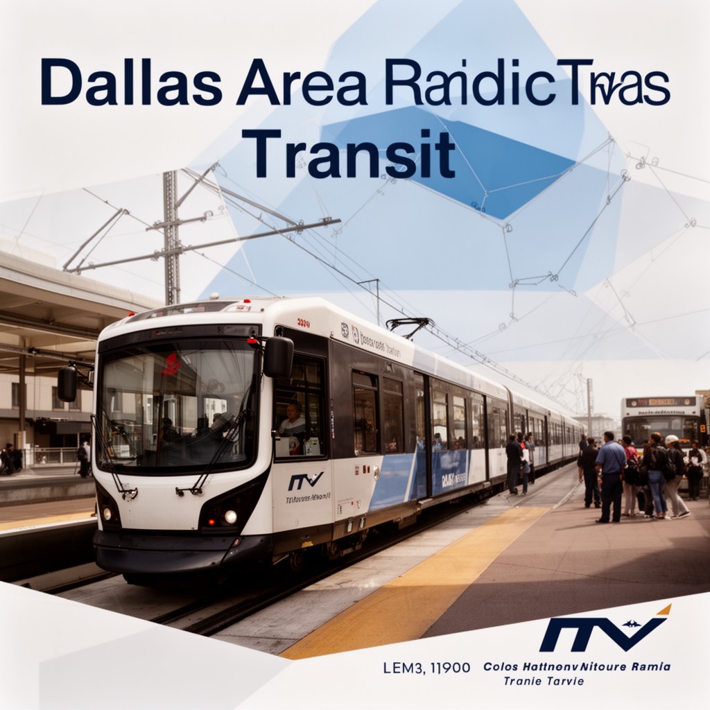 AI-generated illustration of Dallas Area Rapid Transit