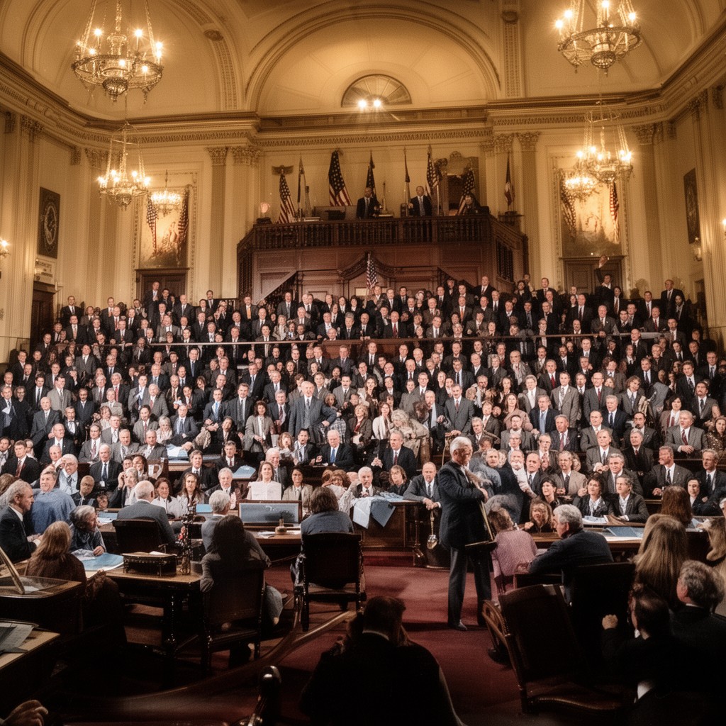 AI-generated illustration of 77th United States Congress
