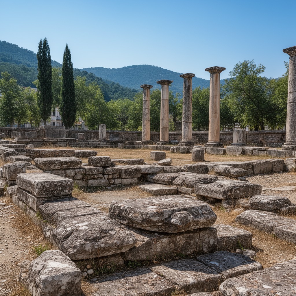 AI-generated illustration of Archaeological site of Olympia