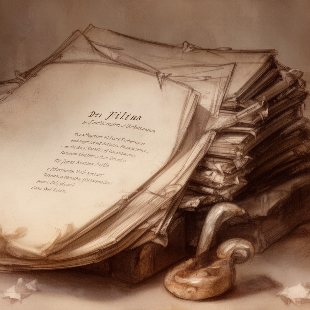 AI-generated illustration of Dei Filius – on the Catholic faith and revelation
