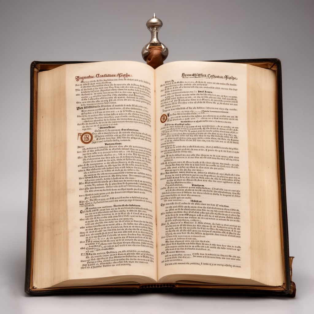 AI-generated illustration of dogmatic constitution on the Catholic faith