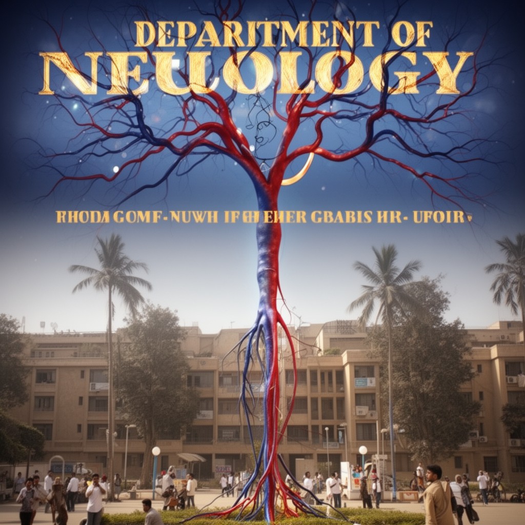 AI-generated illustration of Department of Neurology
