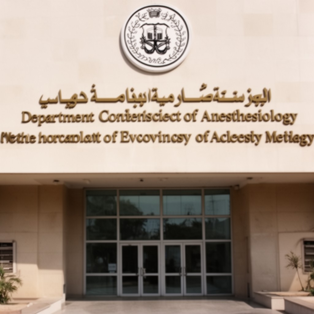 AI-generated illustration of Department of Anesthesiology