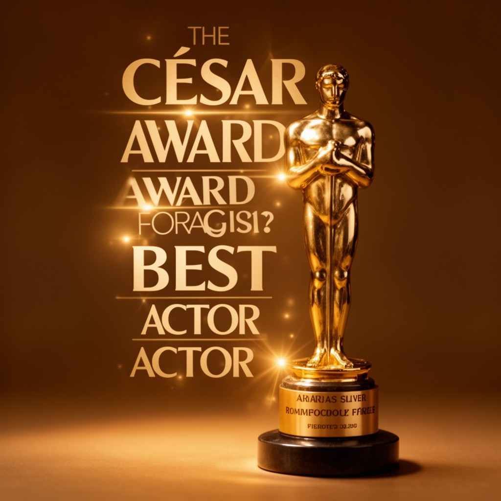AI-generated illustration of César Award for Best Actor