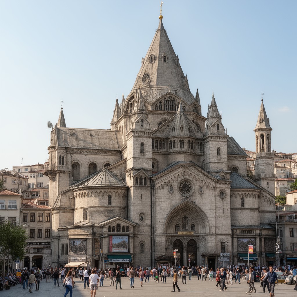 AI-generated illustration of St. George’s Cathedral, Phanar