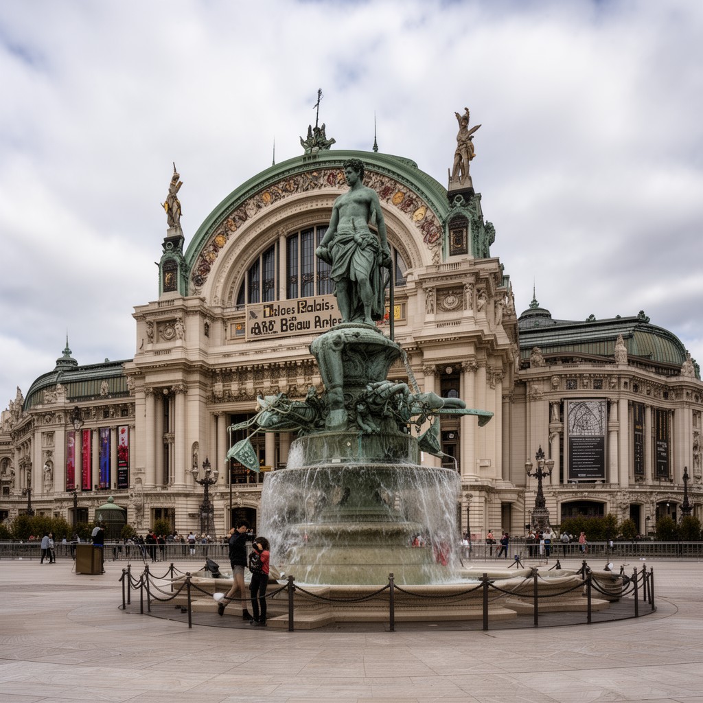 AI-generated illustration of Palais des Beaux-Arts