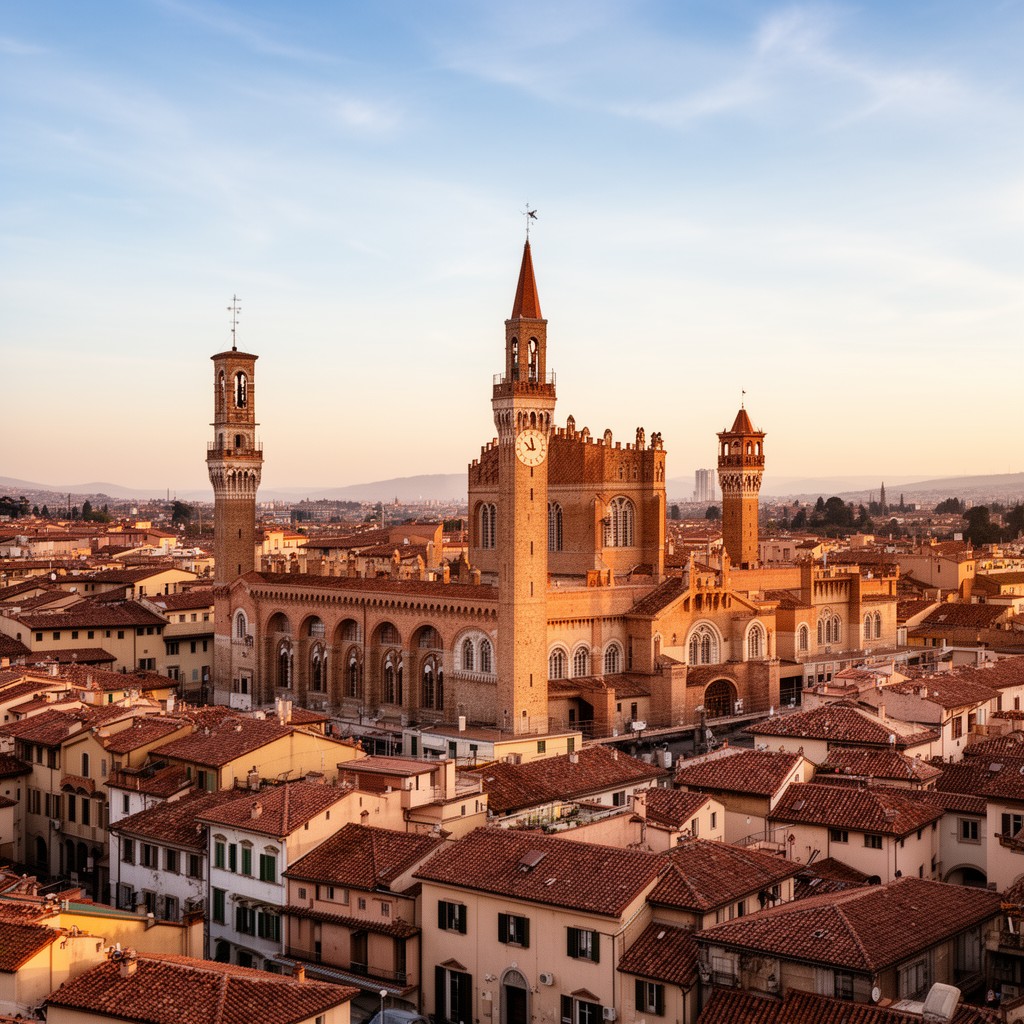AI-generated illustration of Bologna