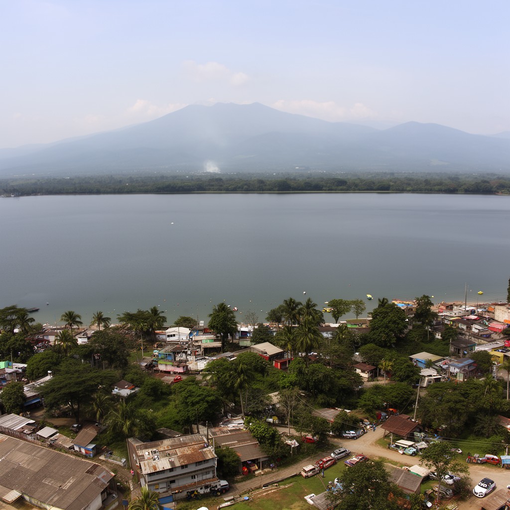 AI-generated illustration of Lake Managua