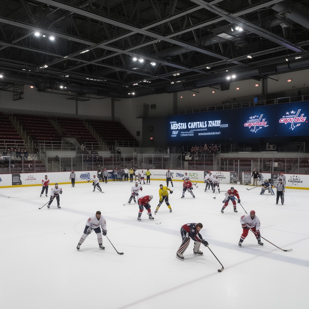 AI-generated illustration of MedStar Capitals Iceplex