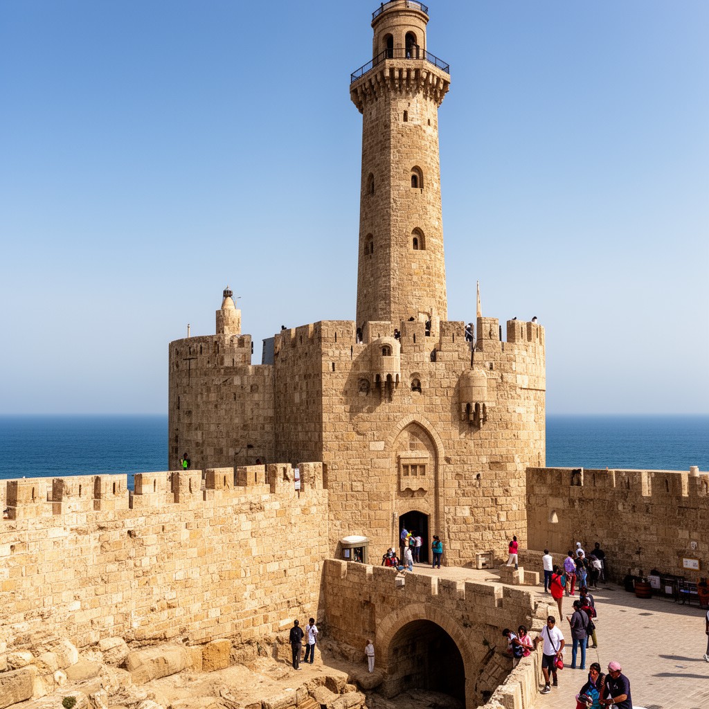 AI-generated illustration of Citadel of Qaitbay