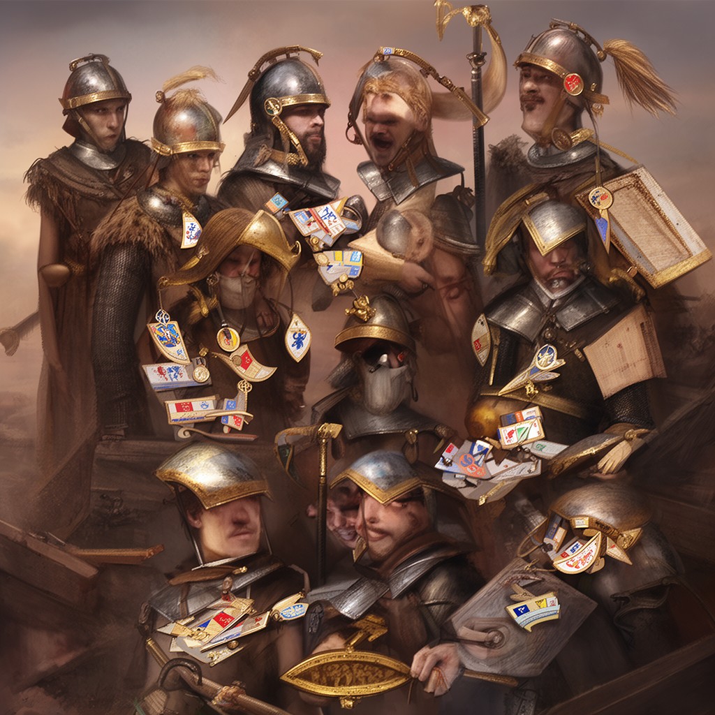 AI-generated illustration of Order of chivalry