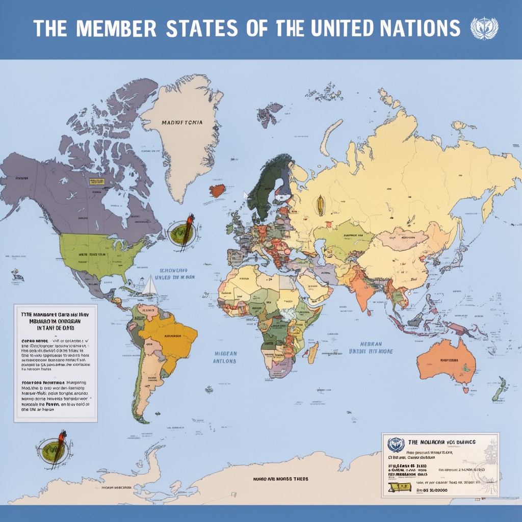 AI-generated illustration of Member States of the United Nations