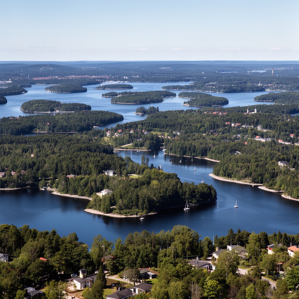AI-generated illustration of Österåker Municipality