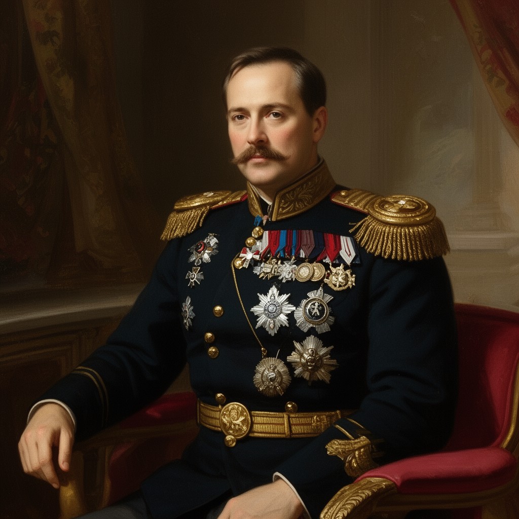 AI-generated illustration of Grand Duke Vladimir Alexandrovich of Russia