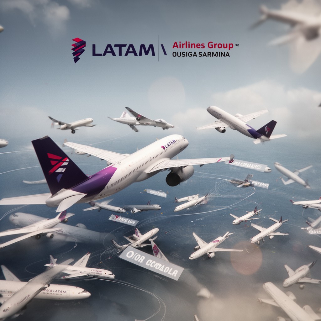 AI-generated illustration of LATAM Airlines Group