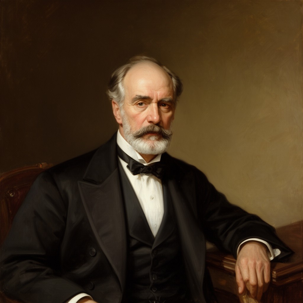 AI-generated illustration of Cornelius Vanderbilt