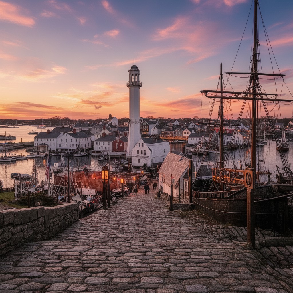 AI-generated illustration of Plymouth, Massachusetts