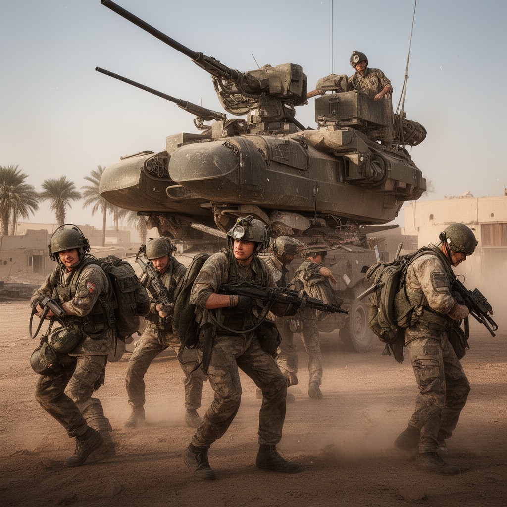 AI-generated illustration of Operation Granby