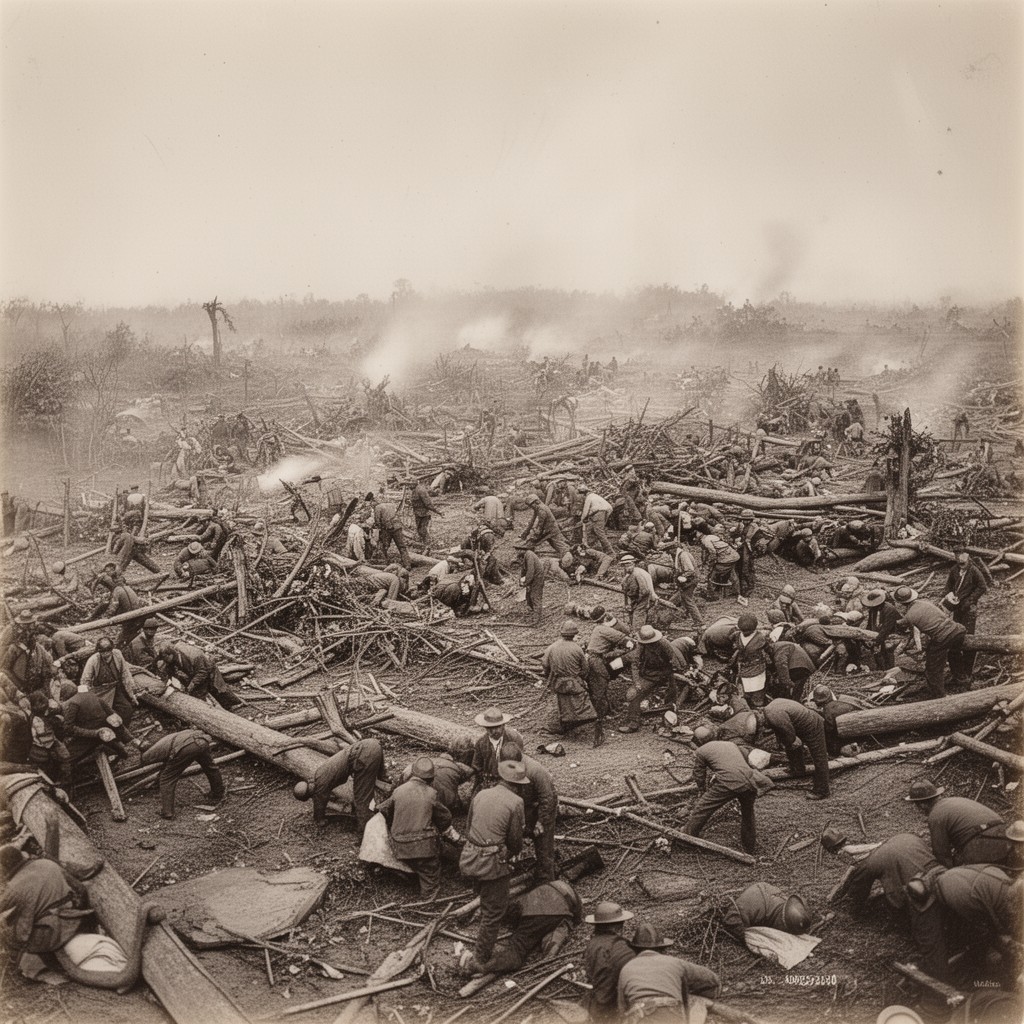 AI-generated illustration of Battle of Shiloh