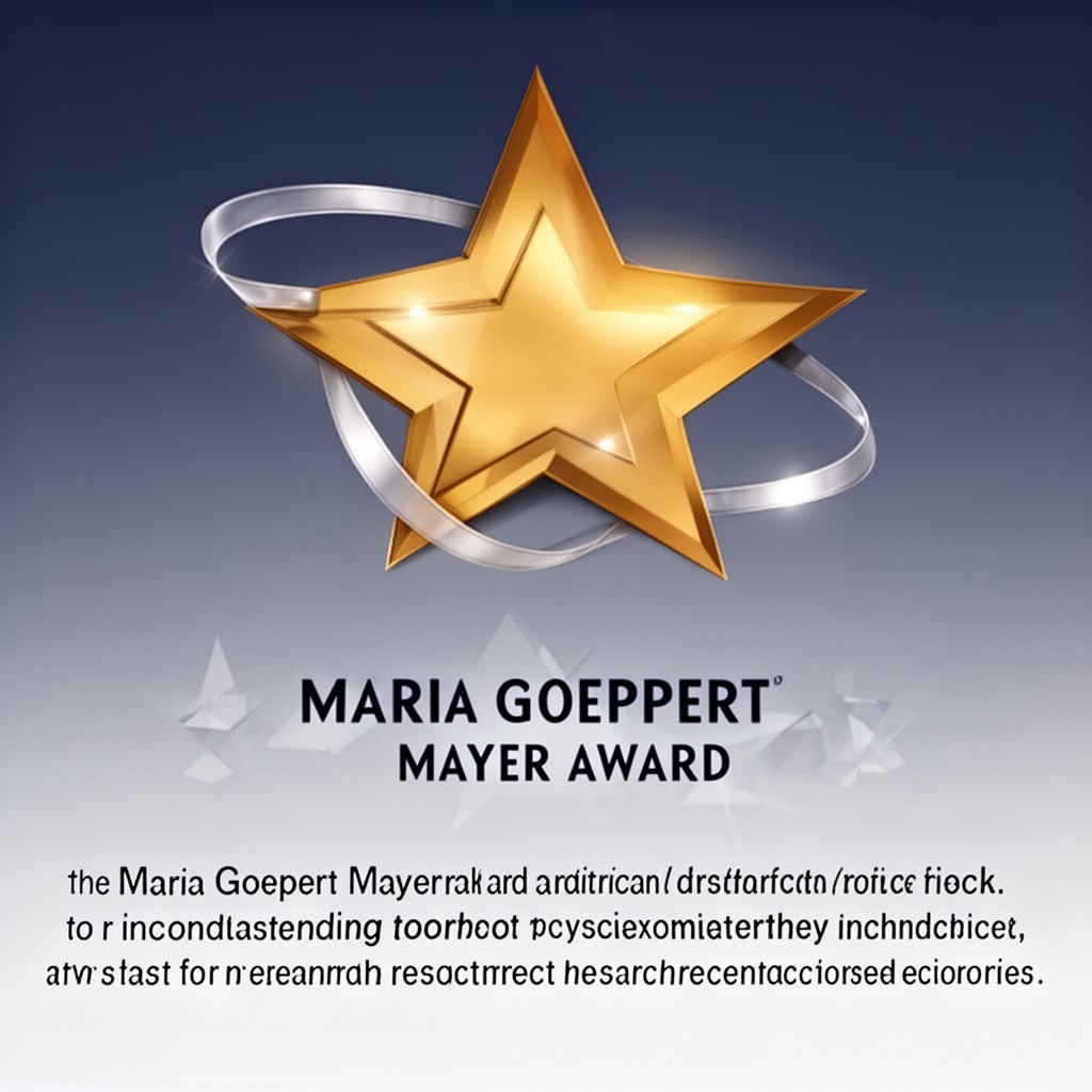 AI-generated illustration of Maria Goeppert Mayer Award
