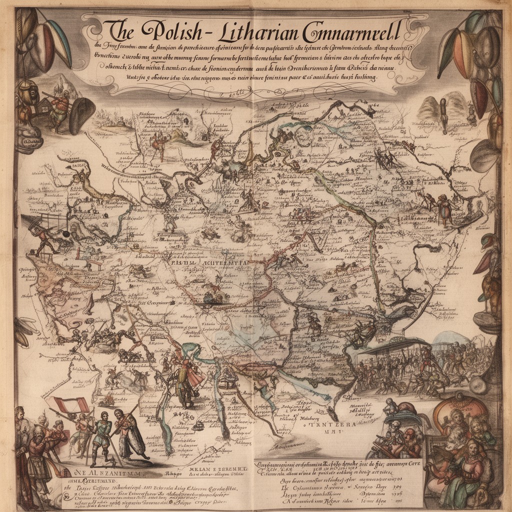 AI-generated illustration of Polish–Lithuanian Commonwealth