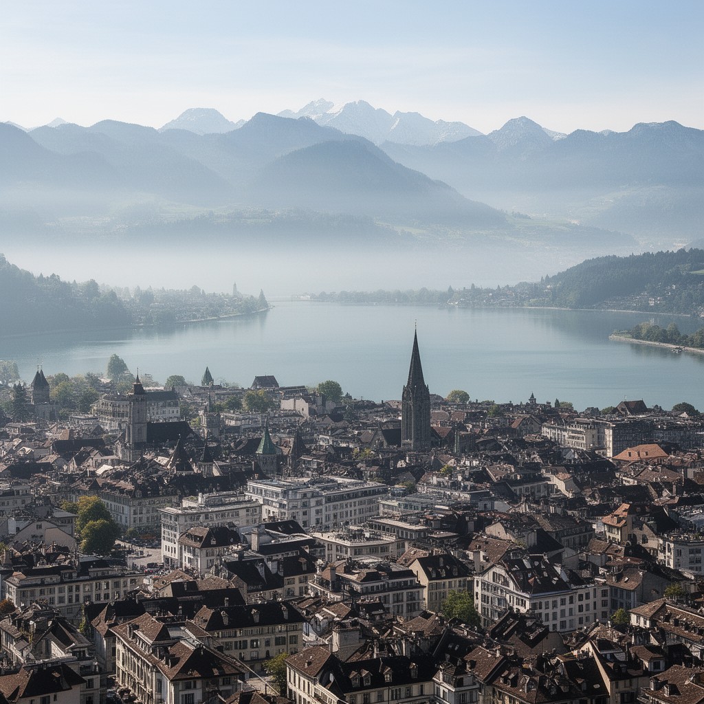 AI-generated illustration of Biel/Bienne
