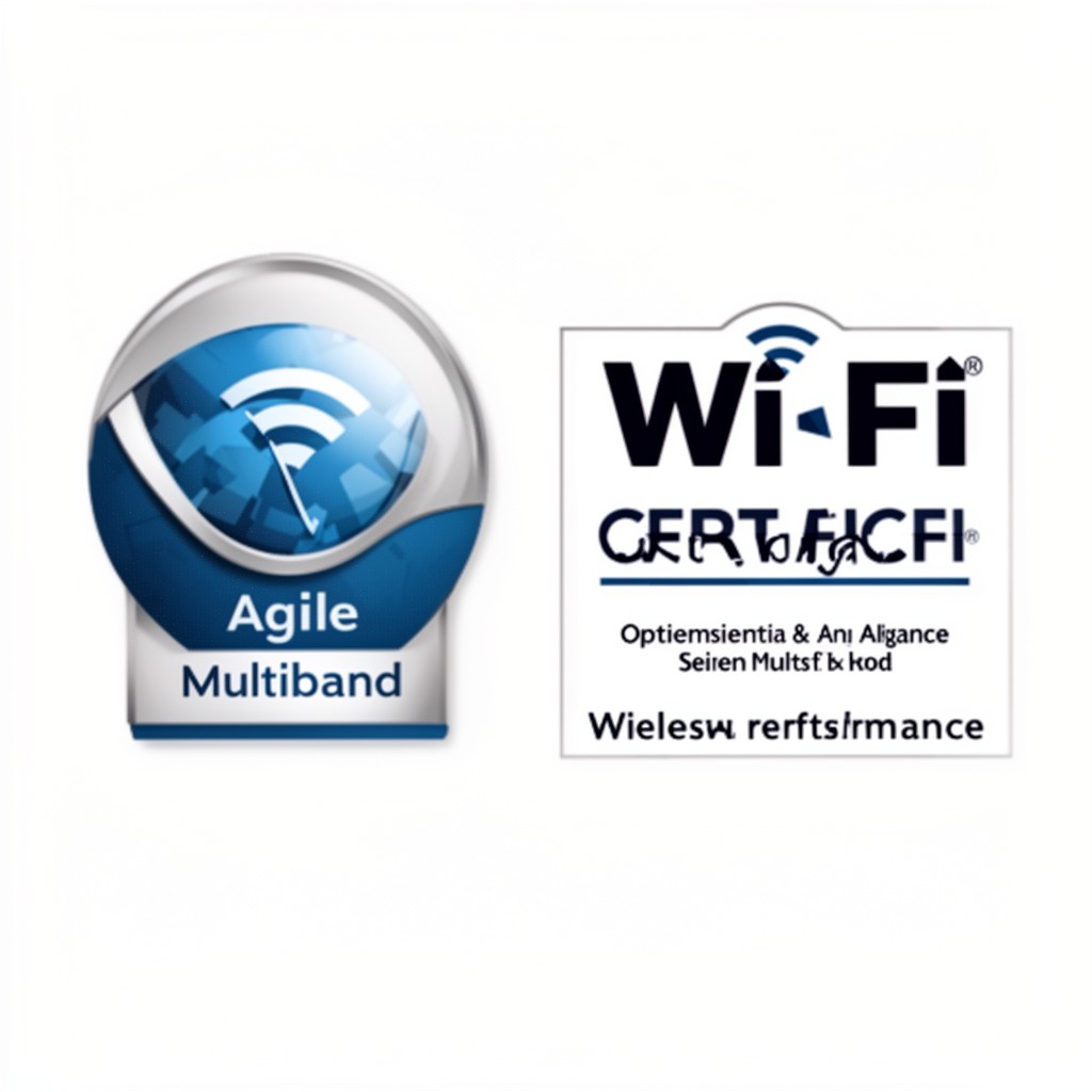 AI-generated illustration of Wi‑Fi CERTIFIED Agile Multiband