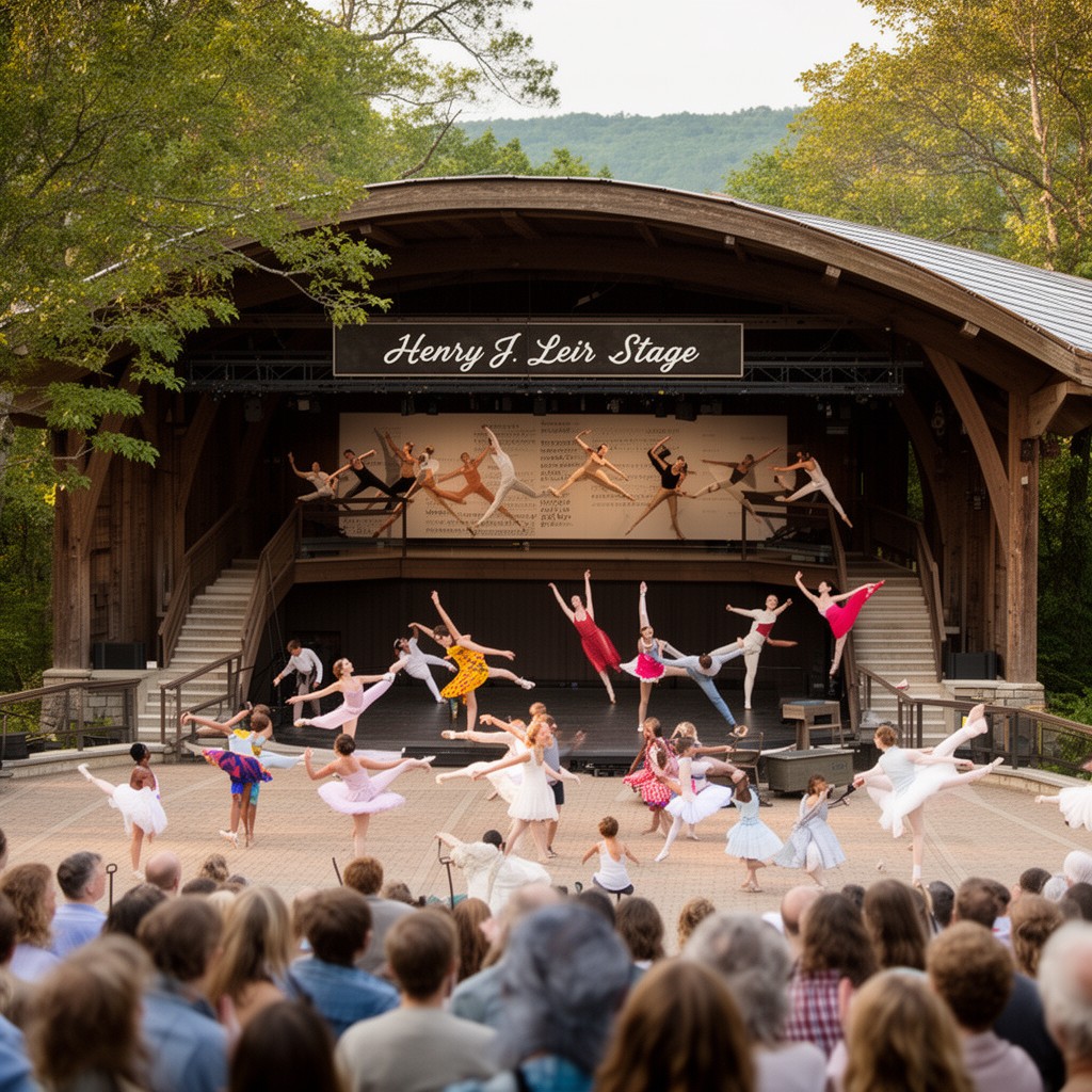 AI-generated illustration of Henry J. Leir Stage