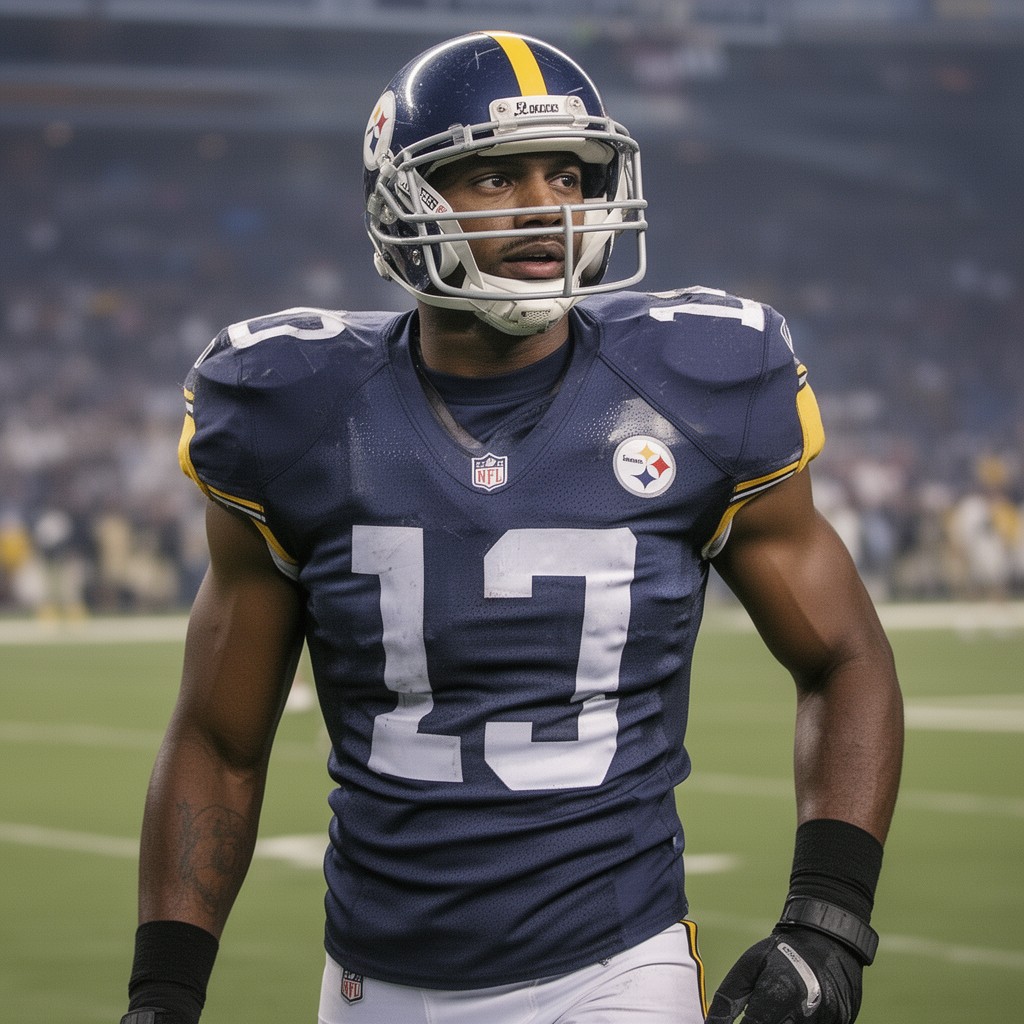 AI-generated illustration of Plaxico Burress