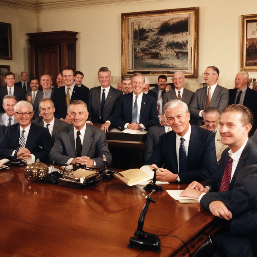 AI-generated illustration of Johnson administration