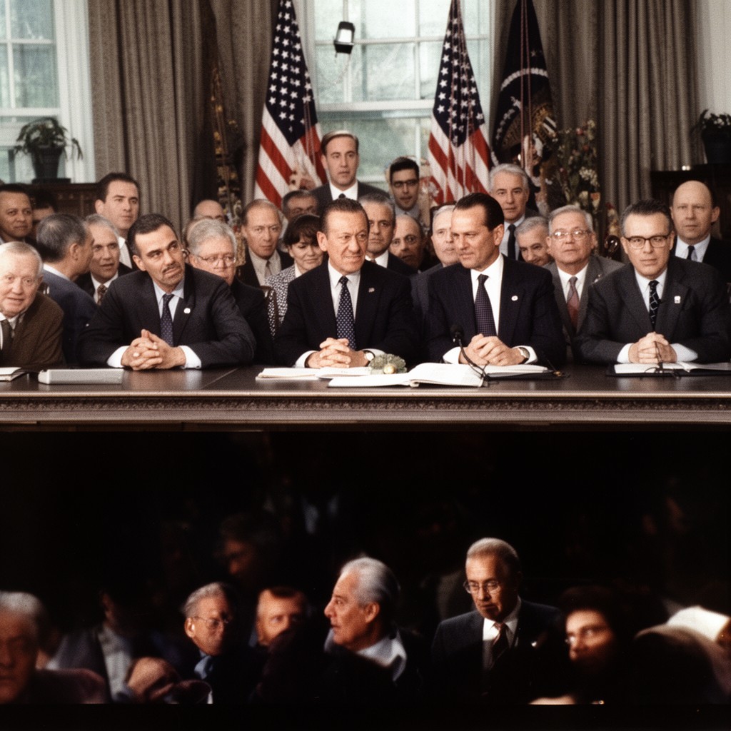 AI-generated illustration of Nixon administration
