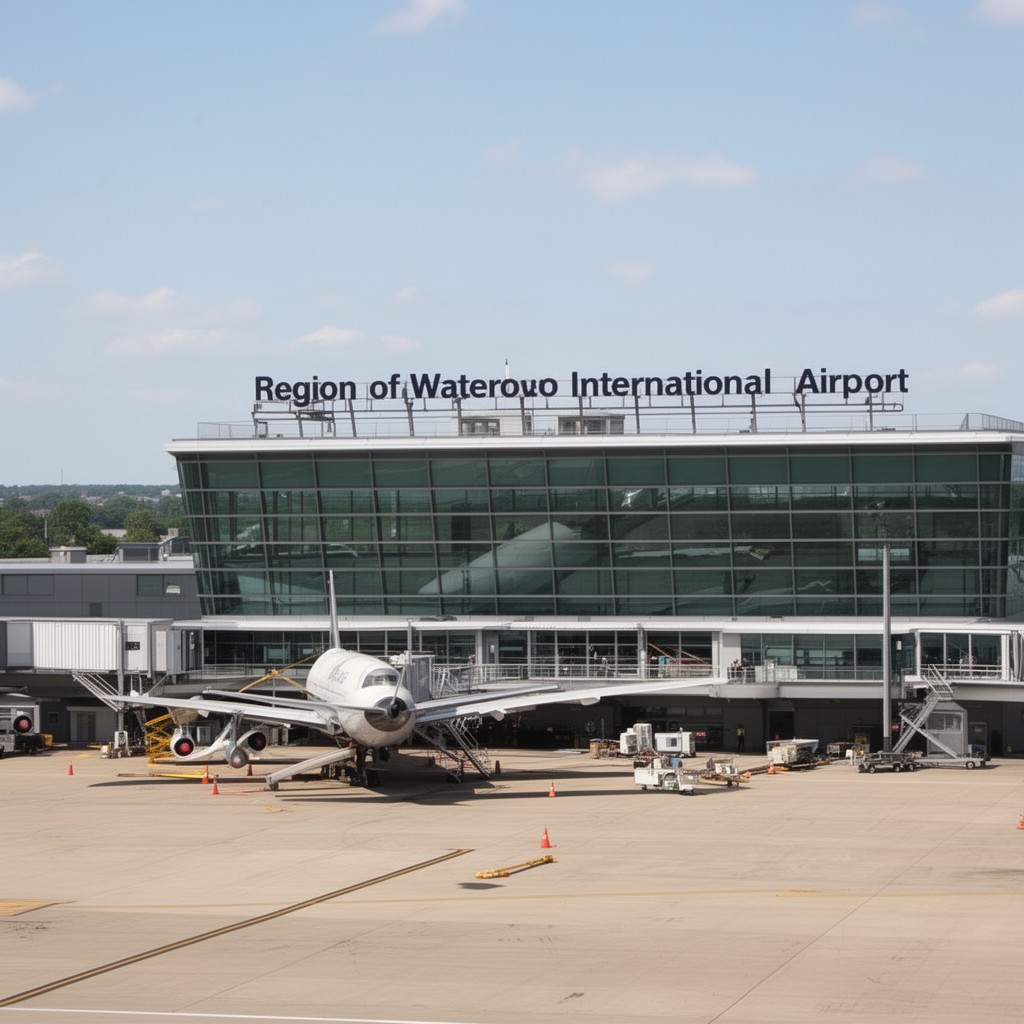 AI-generated illustration of Region of Waterloo International Airport