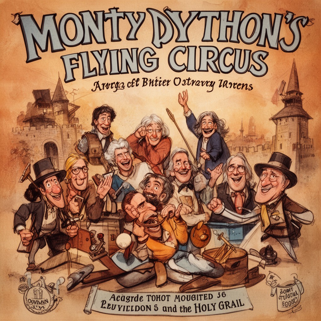 AI-generated illustration of Monty Python