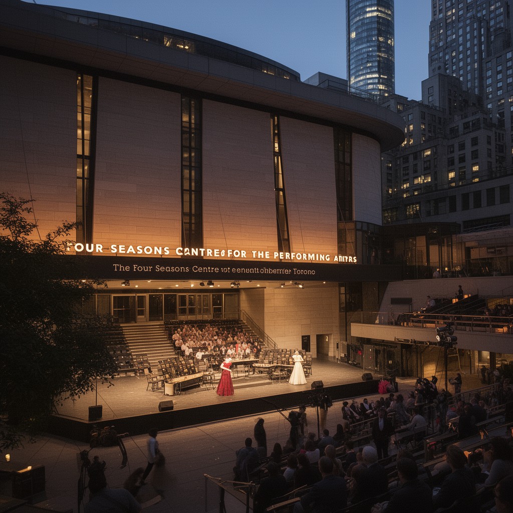 AI-generated illustration of Four Seasons Centre for the Performing Arts