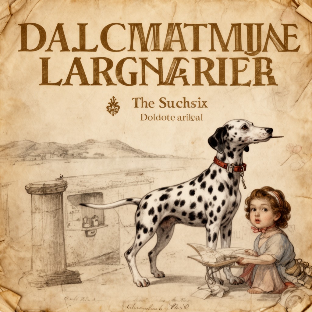 AI-generated illustration of Dalmatian language