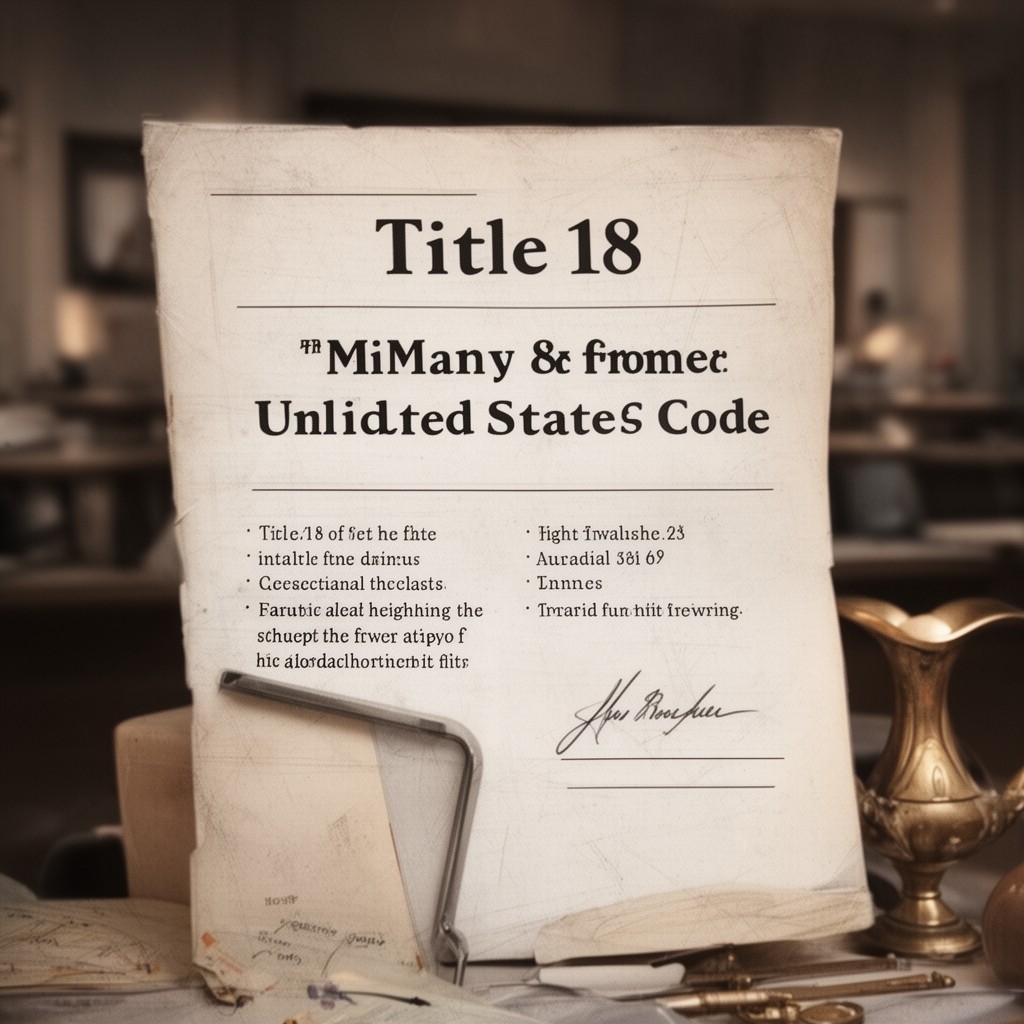 AI-generated illustration of Title 18 of the United States Code