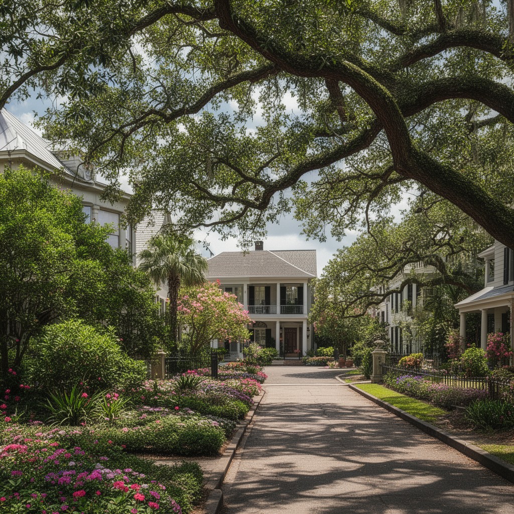 AI-generated illustration of Garden District