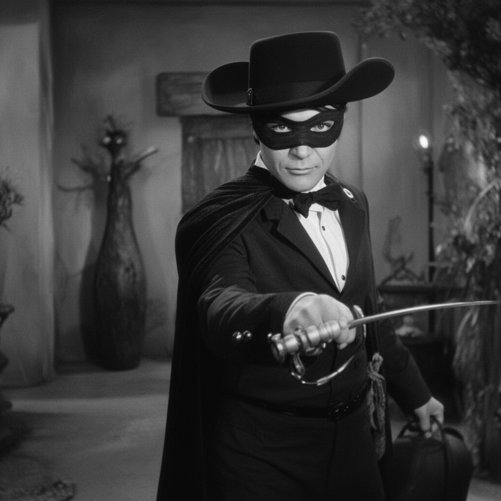 AI-generated illustration of The Mark of Zorro