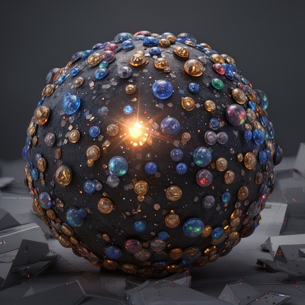 AI-generated illustration of Q-balls