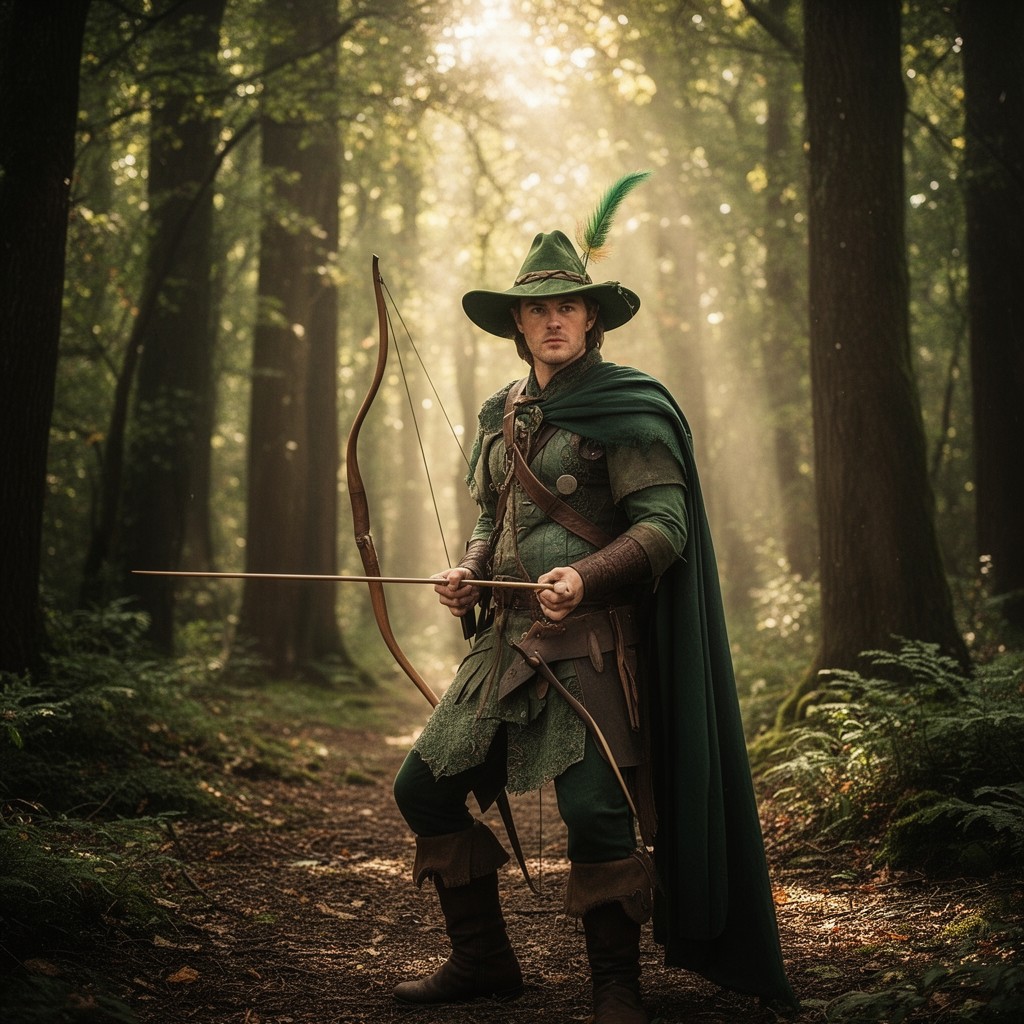 AI-generated illustration of Robin Hood