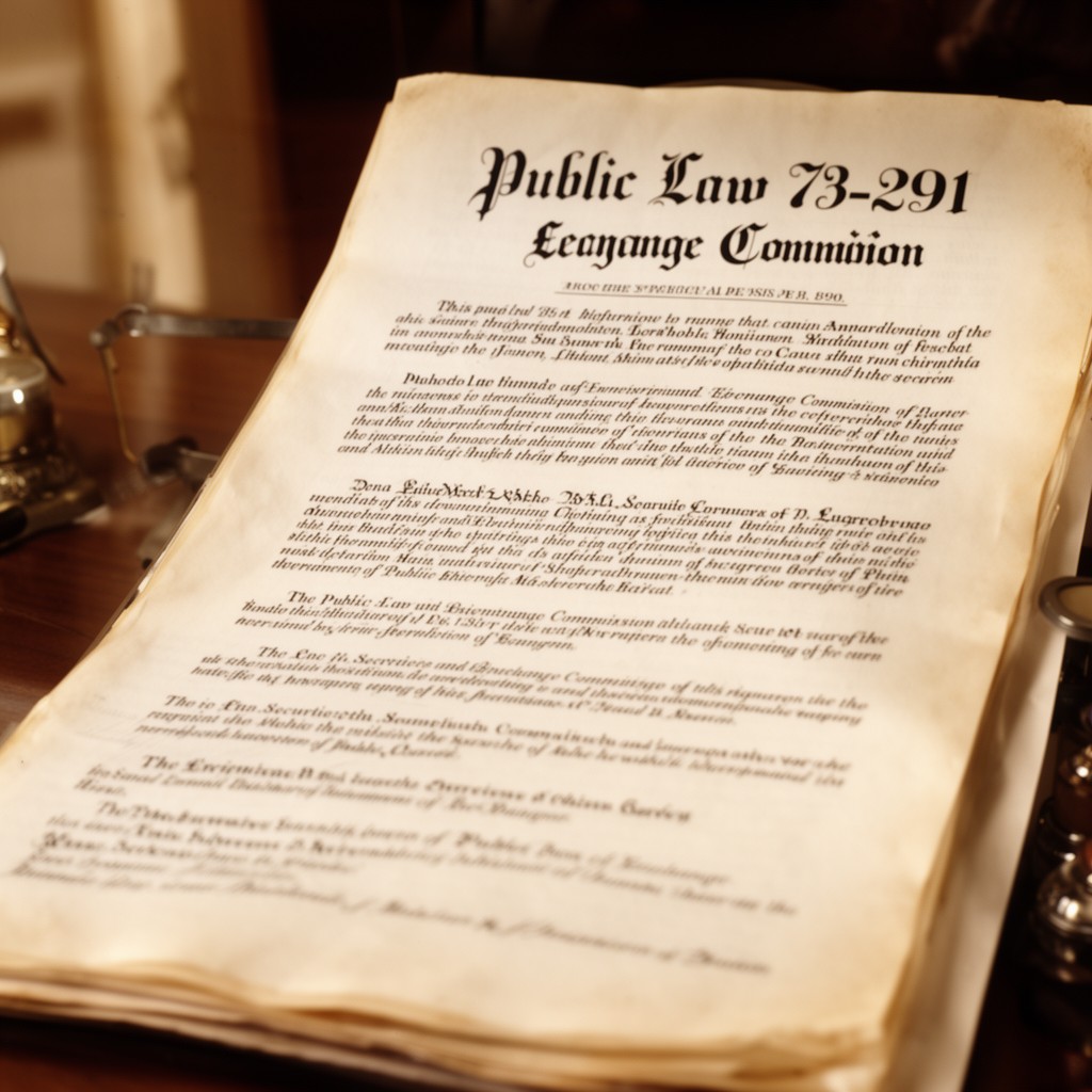 AI-generated illustration of Public Law 73-291